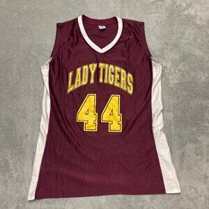 Vintage Russell Athletic Jersey Size Large USA 80s #44 Basketball Lady Tigers